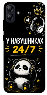 Чехол на Samsung Galaxy A04e У навушниках 24/7 фото 1 из 1