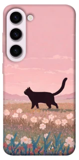 Чехол на Samsung Galaxy S23+ cat on a field фото 1 из 1