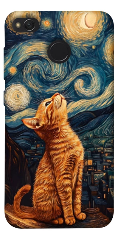 Чохол на Xiaomi Redmi 4X van gogh cat фото 1 з 1