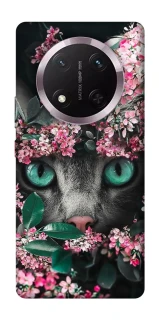 Чохол на Honor X9c Кіт в квітах фото 1 з 1