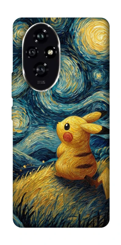 Чехол на Honor 200 Pikachu and Van Gogh фото 1 из 1