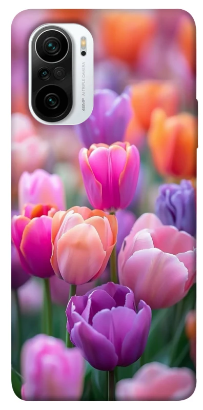 Чохол на Xiaomi Redmi K40 / K40 Pro / K40 Pro+ / Poco F3 Тюльпанове поле фото 1 з 1