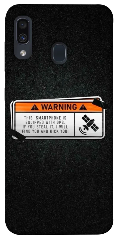 Чехол на Samsung Galaxy A20 / A30 Warning фото 1 из 1