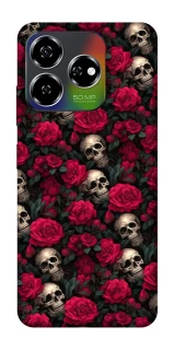 Чехол на ZTE Nubia V60 Черепа и розы фото 1 из 1