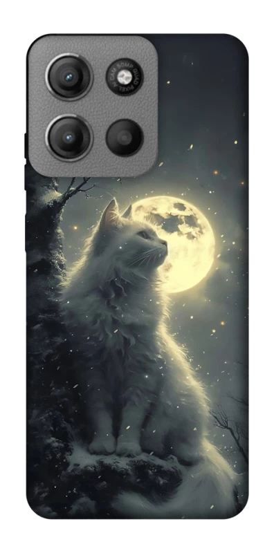 Чохол на Motorola Moto G15 Power Кіт під місяцем фото 1 з 1