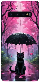 Чехол на Samsung Galaxy S10 Black cat фото 1 из 1