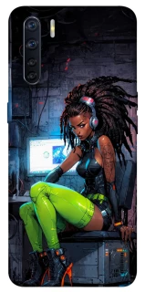 Чехол на Oppo A91 Cyber girl фото 1 из 1