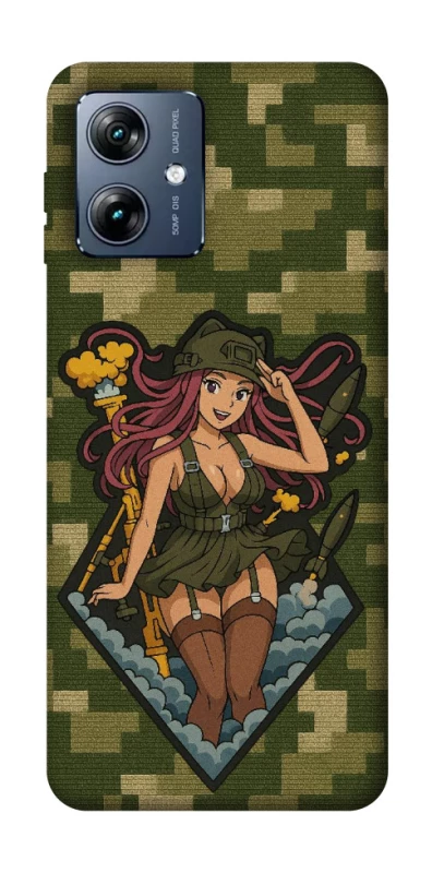 Чехол на Motorola Moto G54 Power Military Waifu фото 1 из 1