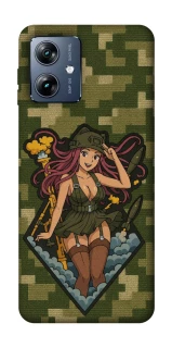 Чехол на Motorola Moto G54 Power Military Waifu фото 1 из 1