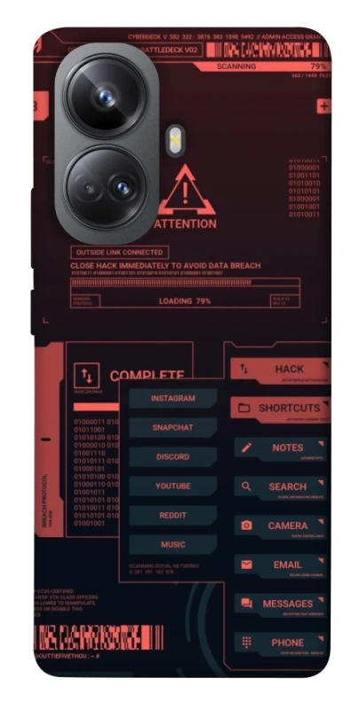 Чохол на Realme 10 Pro+ Attention фото 1 з 1