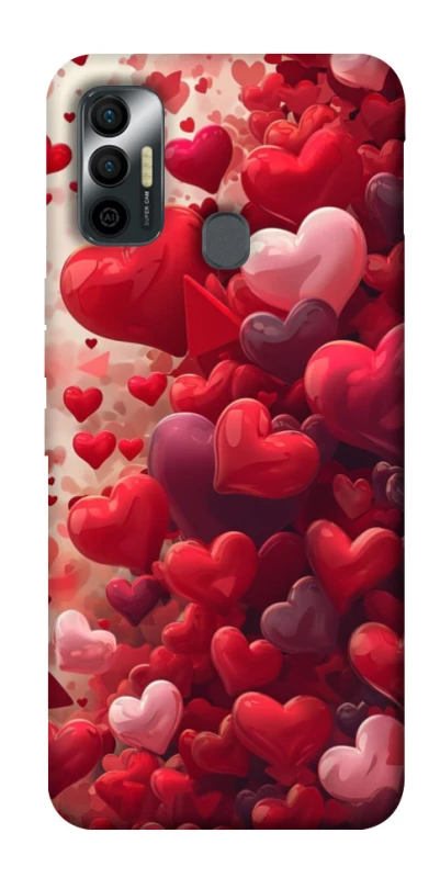 Чехол на TECNO Spark 7 Many hearts фото 1 из 1