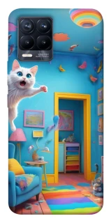 Чохол на Realme 8 crazy cat фото 1 з 1