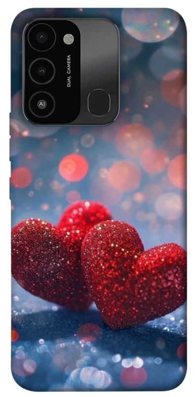 Чехол на TECNO Spark 8C Red hearts фото 1 из 1