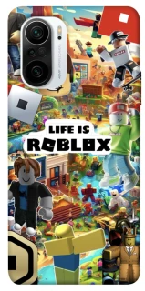 Чехол на Xiaomi Redmi K40 / K40 Pro / K40 Pro+ / Poco F3 Life is Roblox фото 1 из 1