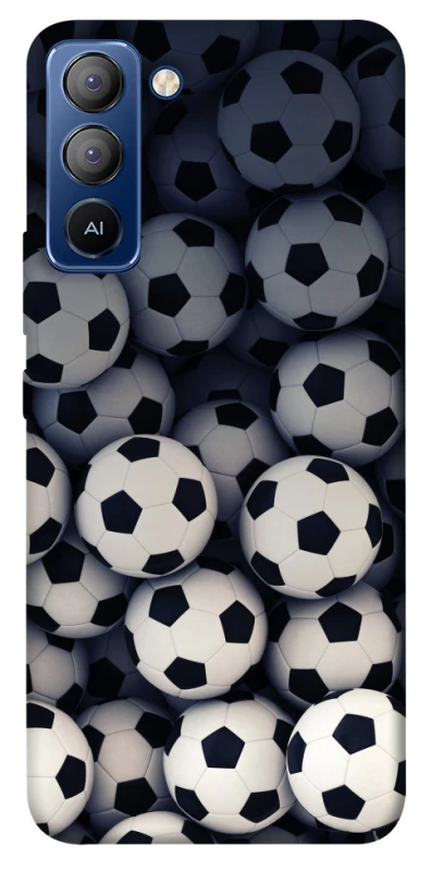 Чохол на TECNO Pop 5 LTE Футбольні м'ячи фото 1 з 1