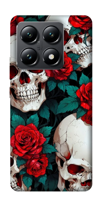 Чехол на Xiaomi 14T skull and rose фото 1 из 1