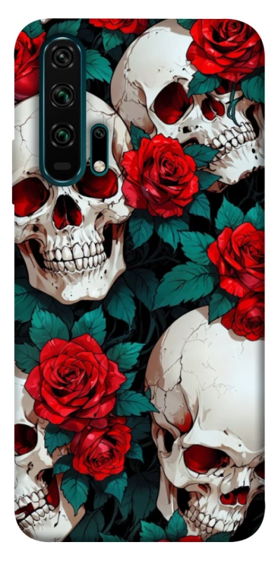 Чохол на Huawei Honor 20 Pro skull and rose фото 1 з 1