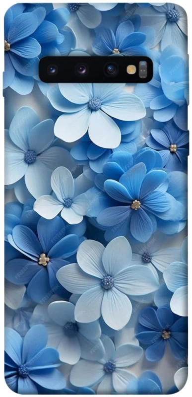 Чохол на Samsung Galaxy S10 Сині квіти фото 1 з 1