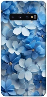 Чехол на Samsung Galaxy S10 Синие цветы фото 1 из 1