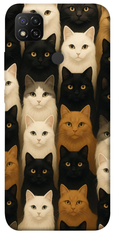 Чохол на Xiaomi Redmi 9C Colorful Cat Collage фото 1 з 1