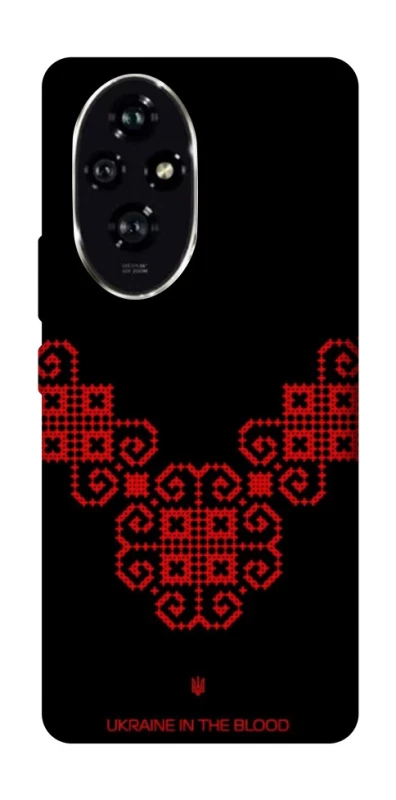 Чохол на Honor 200 Чорно-червона вишиванка фото 1 з 1