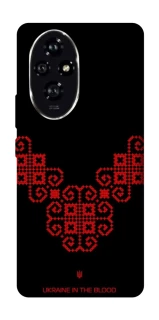 Чохол на Honor 200 Чорно-червона вишиванка фото 1 з 1