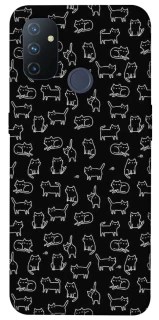Чохол на OnePlus Nord N100 Black Cats фото 1 Чохол на OnePlus Nord N100 Black Cats фото 1 з 1