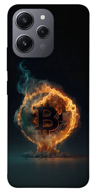 Чехол на Xiaomi Redmi 12 Fire Bitcoin фото 1 из 1
