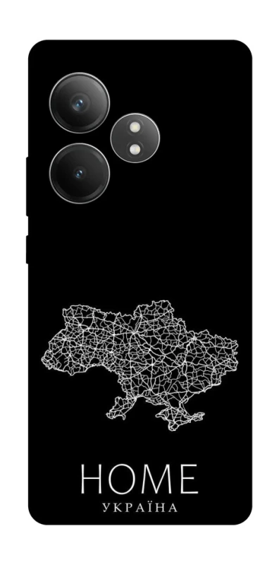 Чохол на Realme GT Neo 6 SE Ukraine black map фото 1 з 1