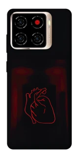 Чехол на ZTE Blade A56 Красное сердце фото 1 из 1