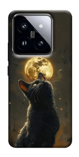 Чохол на Xiaomi 14 Pro Кіт під місяцем v2 фото 1 з 1