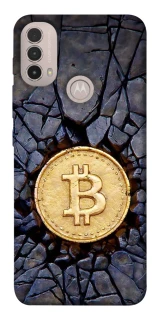 Чохол на Motorola Moto E40 Bitcoin cracks фото 1 з 1