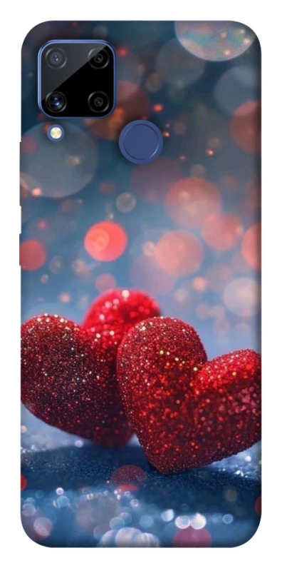 Чохол на Realme C15 Red hearts фото 1 з 1