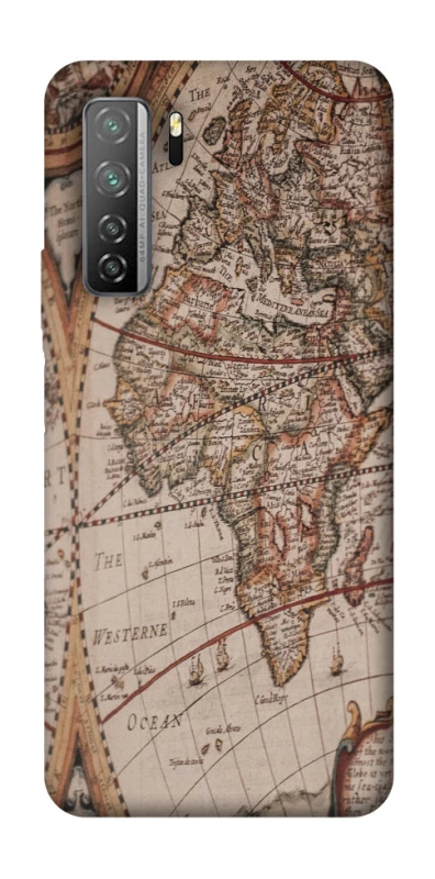 Чехол на Huawei Nova 7 SE Карта путешествий фото 1 из 1