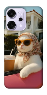 Чехол на Oppo Reno 14 Pro Stylish Cat Cruise фото 1 Чехол на Oppo Reno 14 Pro Stylish Cat Cruise фото 1 из 1