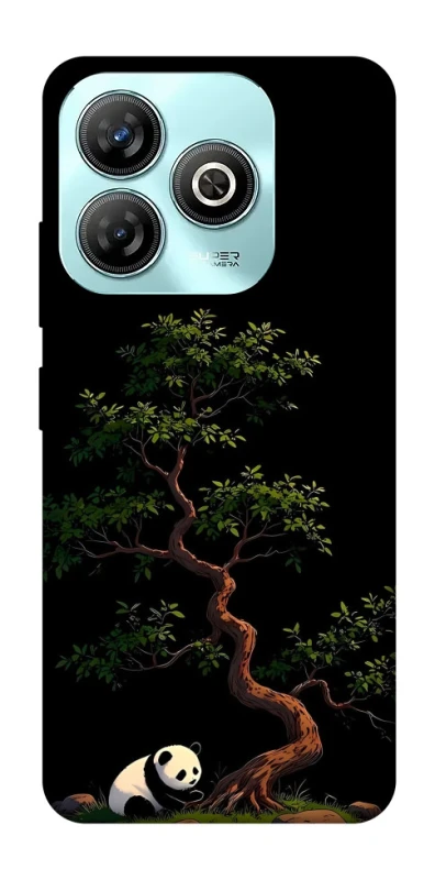 Чехол на ZTE Blade A75 4G Panda and tree фото 1 из 1