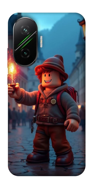 Чохол на Xiaomi Poco F7 Roblox Fire Logo Blue Flames фото 1 з 1