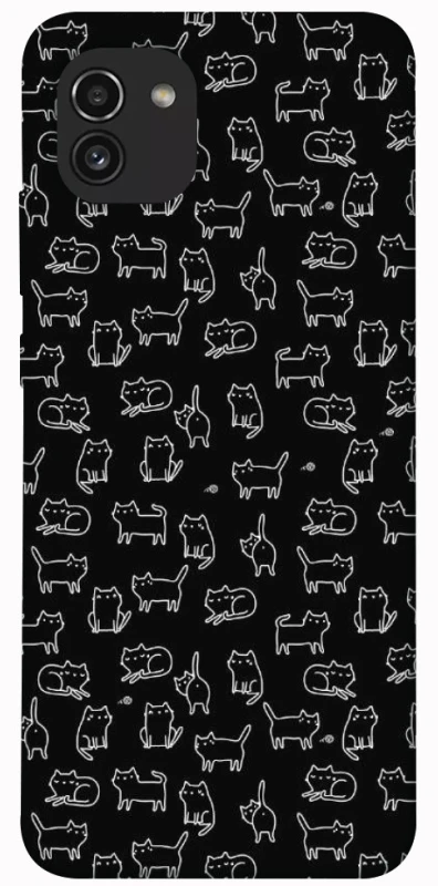 Чохол на Samsung Galaxy A03 Black Cats фото 1 з 1