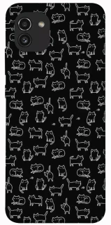 Чохол на Samsung Galaxy A03 Black Cats фото 1 з 1
