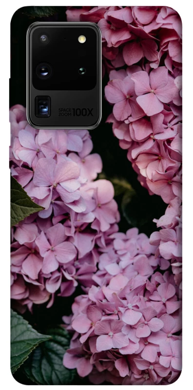Чохол на Samsung Galaxy S20 Ultra Рожеві гартензії фото 1 з 1