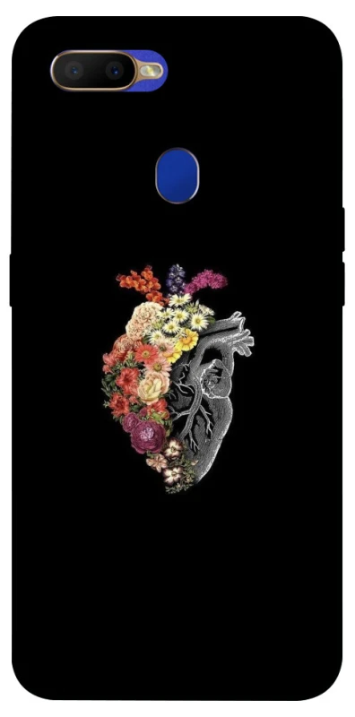 Чохол на Oppo A5s Heart with flowers фото 1 з 1