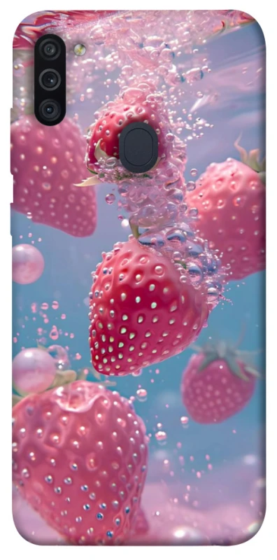 Чохол на Samsung Galaxy M11 Полуниця в воді фото 1 з 1