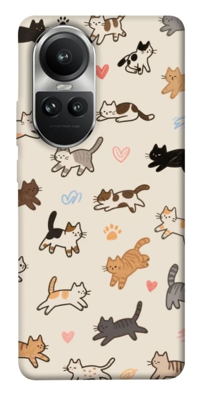 Чохол на Oppo Reno 10 Cat style ver.2 фото 1 з 1
