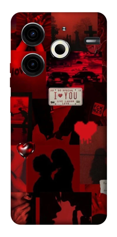 Чехол на TECNO Pova 6 Neo (LI6) Love collage ver.2 фото 1 из 1