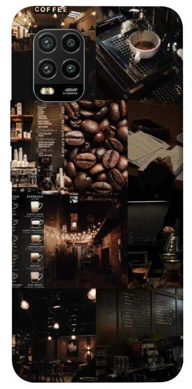 Чохол на Xiaomi Mi 10 Lite Coffee collage ver.1 фото 1 з 1