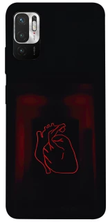 Чехол на Xiaomi Redmi Note 10 5G Красное сердце фото 1 из 1