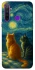 Чехол на Realme 5 Cats under the stars фото 1 из 1