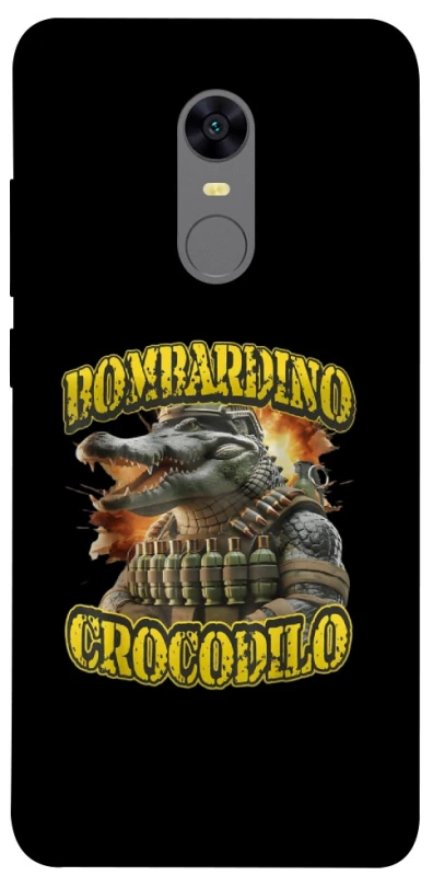 Чехол на Xiaomi Redmi 5 Plus / Redmi Note 5 (Single Camera) Bombardino Crocodilo фото 1 из 1
