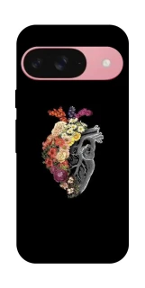 Чохол на Google Pixel 9 Heart with flowers фото 1 з 1