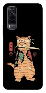Чохол на Vivo Y31 Кіт-самурай фото 1 з 1
